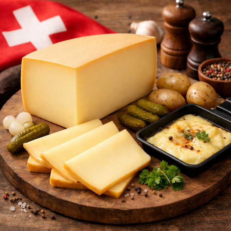 Schweizer Raclette aus Rohmilch Berner Oberland - Antipasti Schweizer Raclette aus Rohmilch Berner Oberland - Antipasti